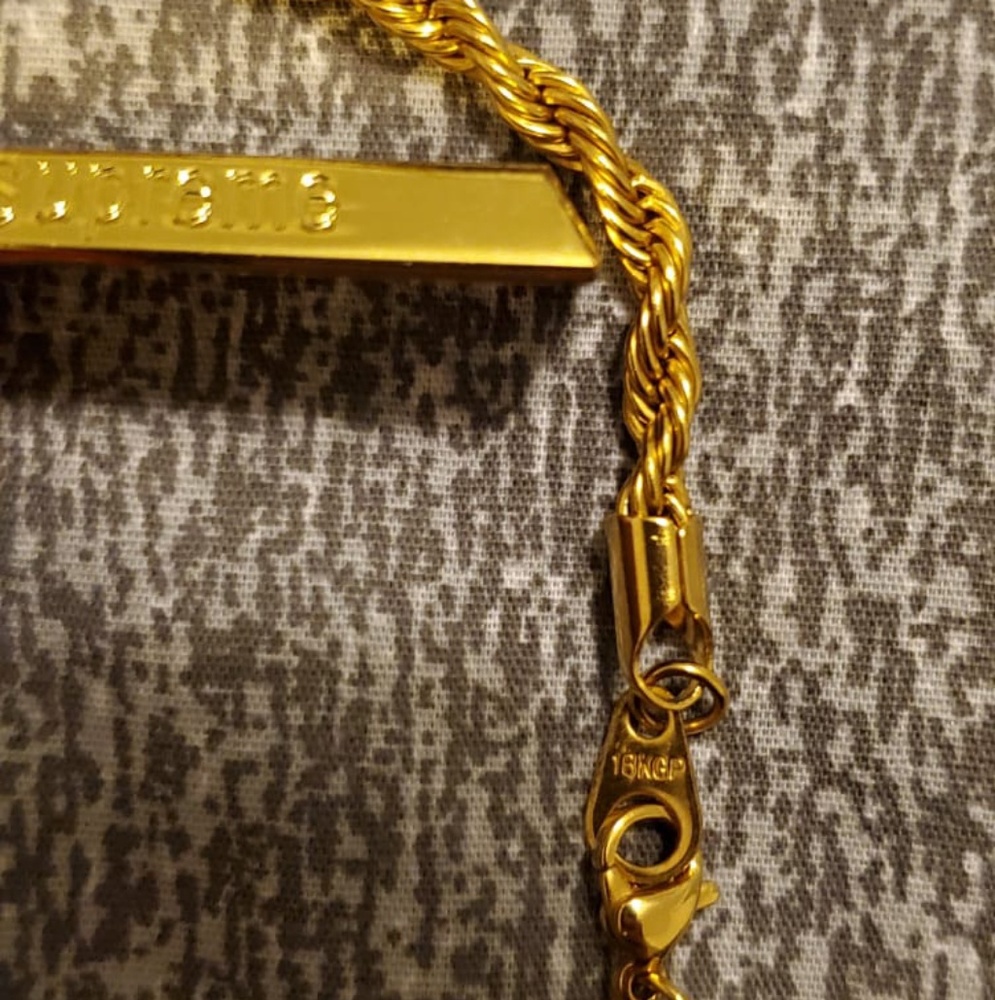 18k gold plated Supreme Rope Chain - Picture 4 of 8
